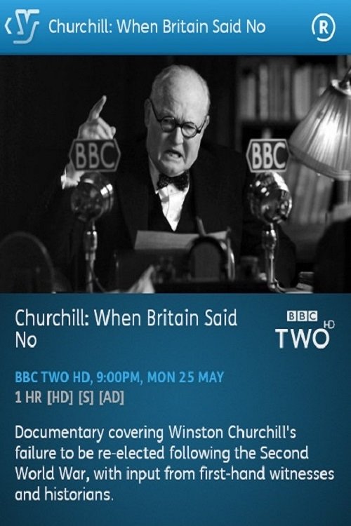Poster de Churchill: When Britain Said No