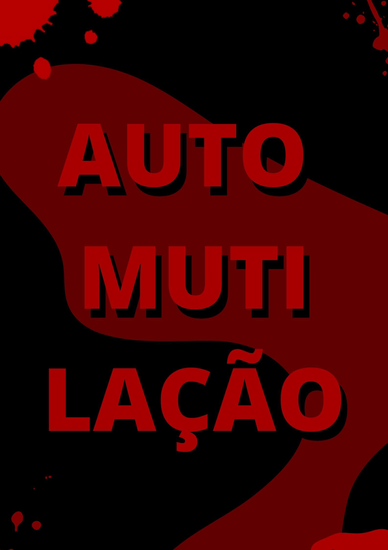 Poster de automutilação
