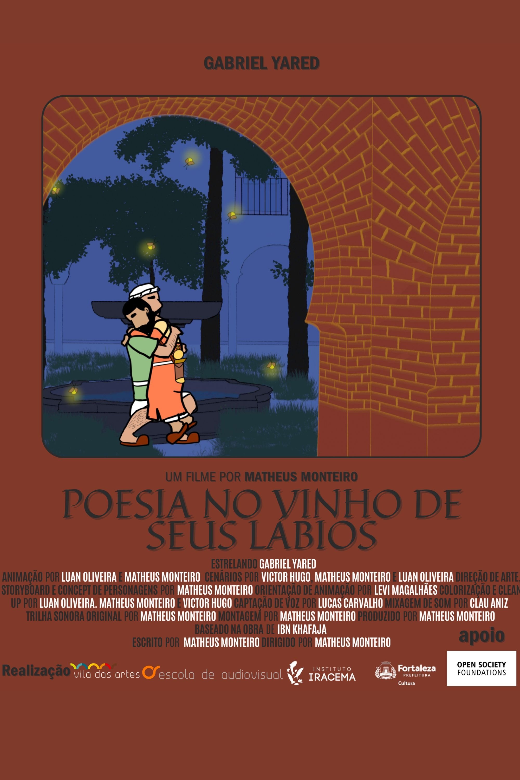 Poster de Poesia No Vinho De Seus Lábios
