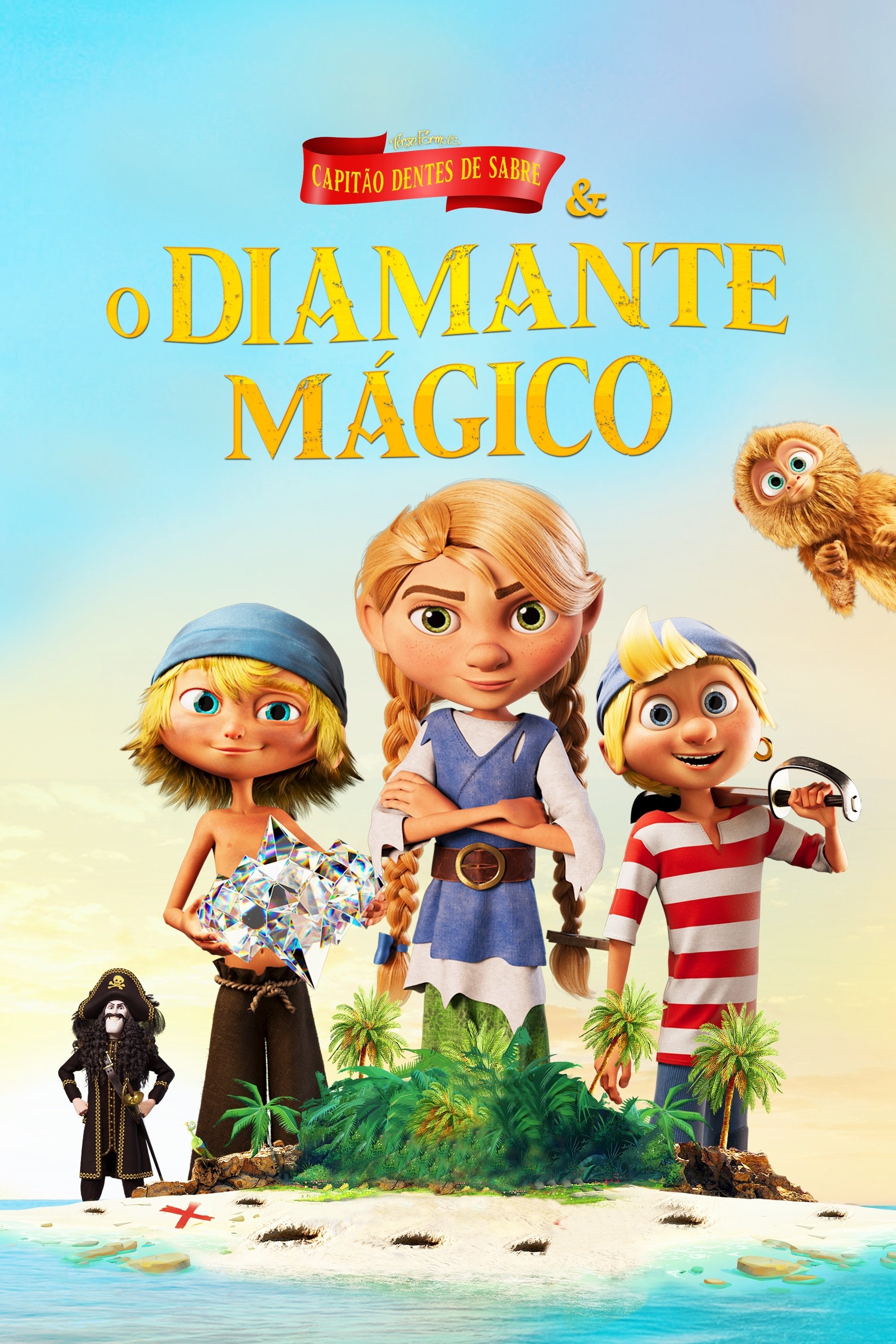 Poster de Capitão Dentes de Sabre e o Diamante Mágico