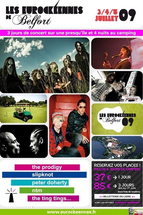Poster de Slipknot Live - Eurockéennes de Belfort 2009
