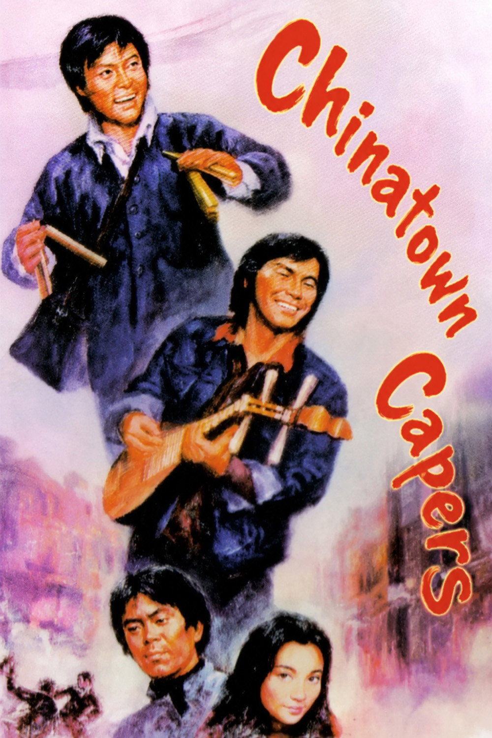 Ever the pair of do-gooding drifters, Embroidered Pillow and Chili Boy always come to the aid of Hong Kong's downtrodden and oppressed - even if it means traveling all the way to America! This time the two friends are off to San Francisco's Chinatown in search of a millionaire's missing daughter (Sylvia Chang, who also appears in Slaughter in San Francisco), who has vanished under shady circumstances. Typical Backalley Princess shtick ensues, including the duo's disastrous stint waiting tables in a Chinese restaurant and run-ins with the local street gangs. But just when things are looking hopeless, Sam and Polly find the lead they need, and the chase is on!