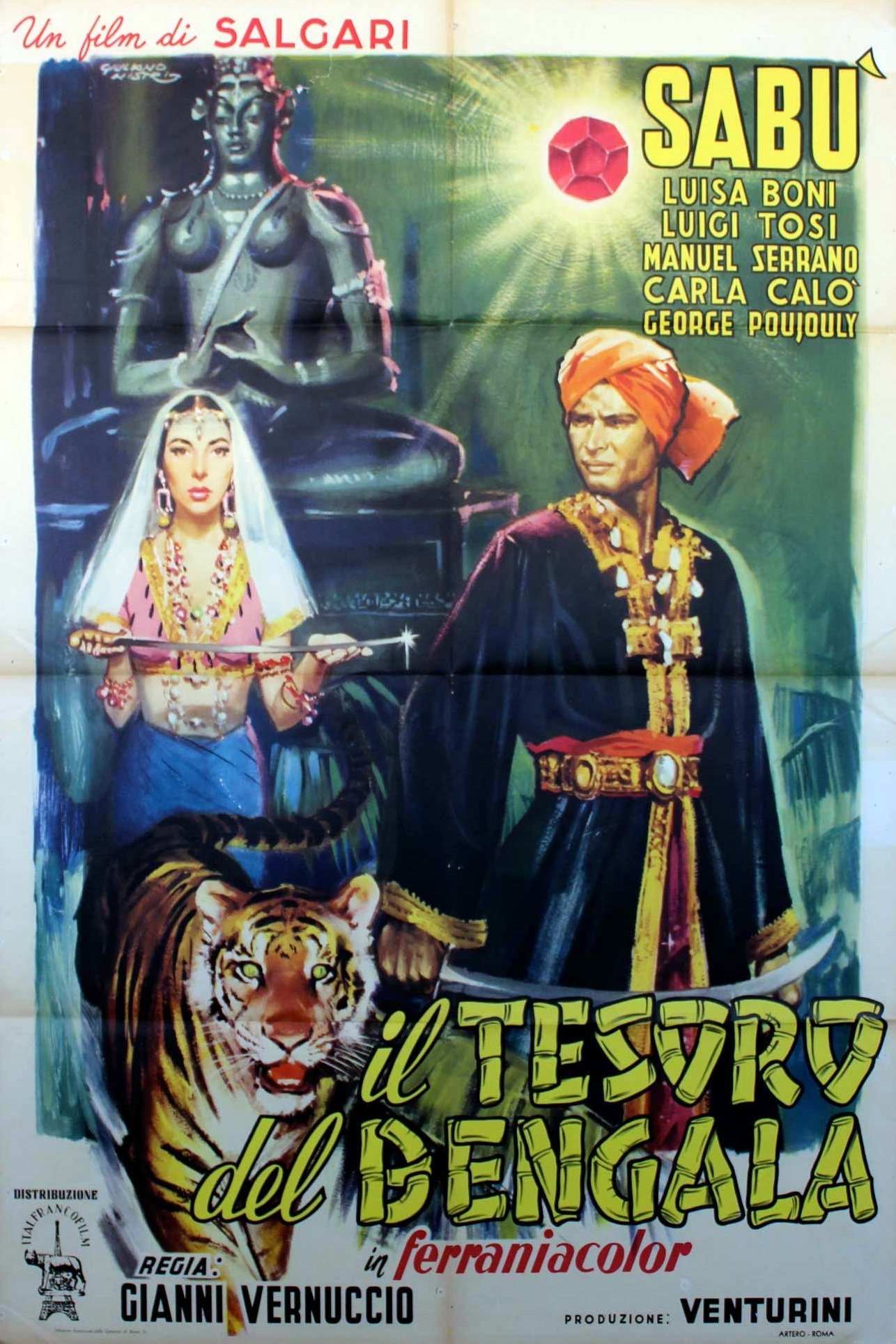 Poster de Il tesoro del Bengala