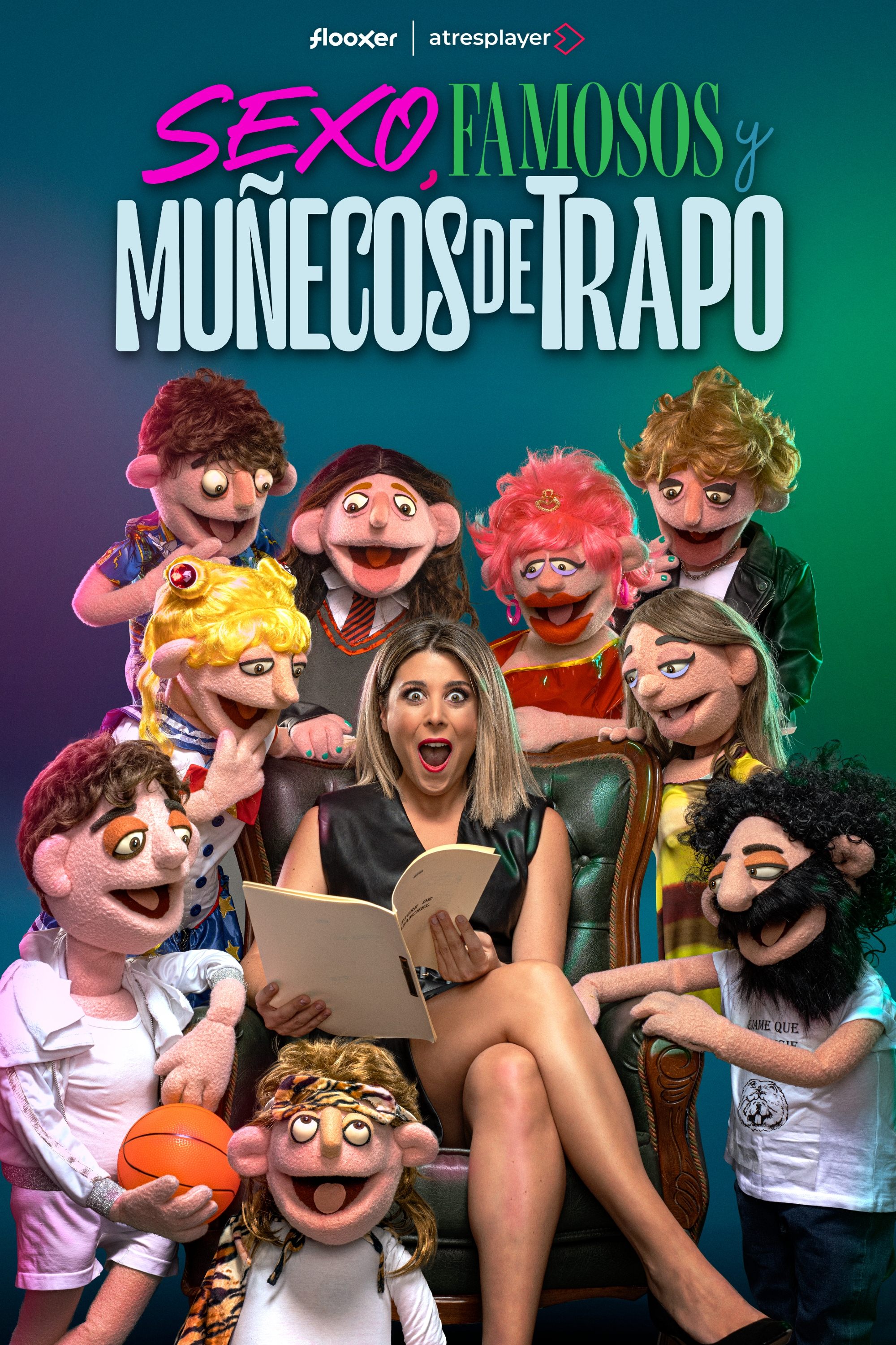Poster de Sexo, famosos y muñecos de trapo