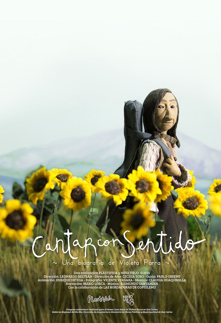 Poster de Cantar con sentido, una biografía de Violeta Parra