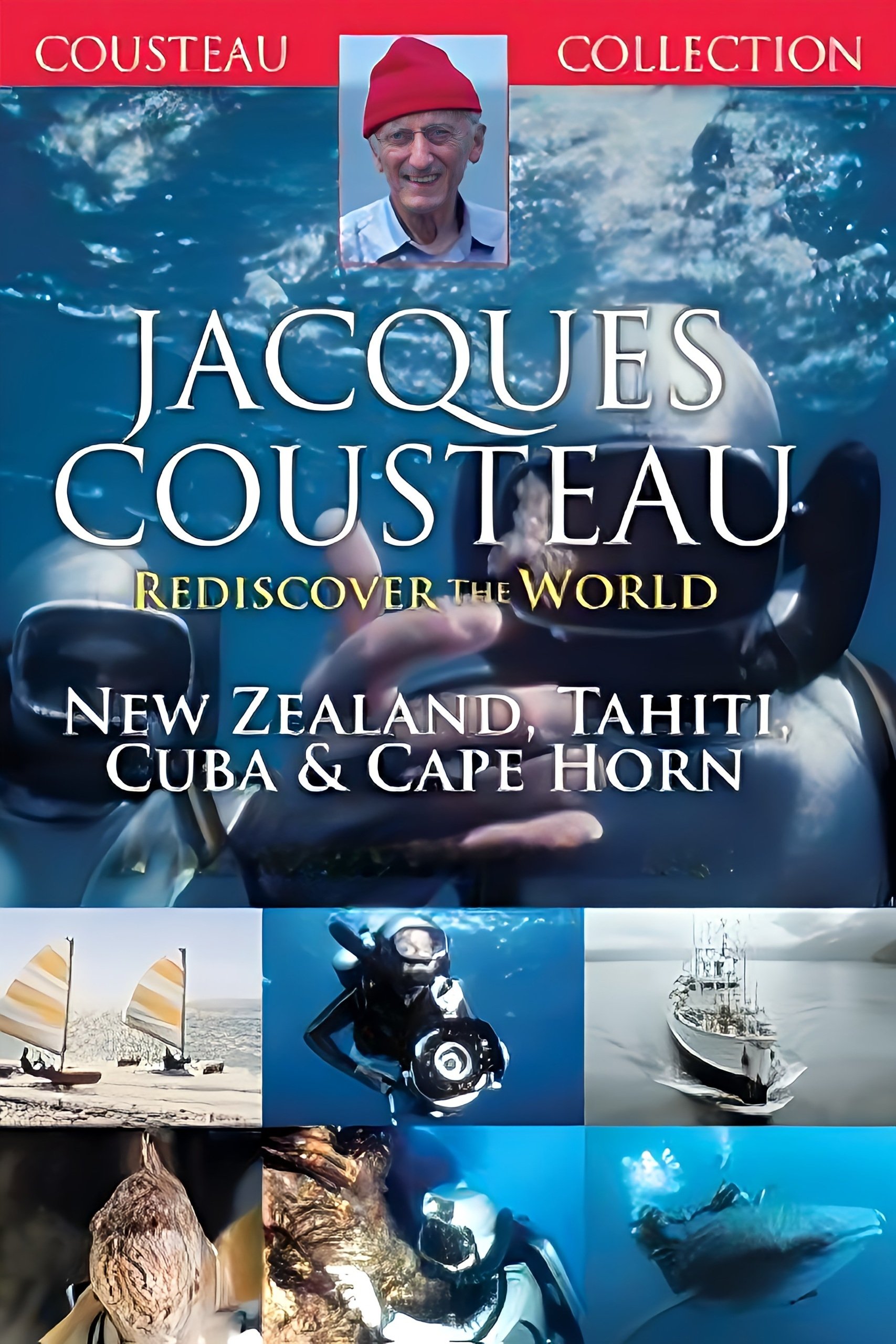 Poster de Jacques Cousteau: Rediscover the World | New Zealand, Tahiti, Cuba, & Cape Horn