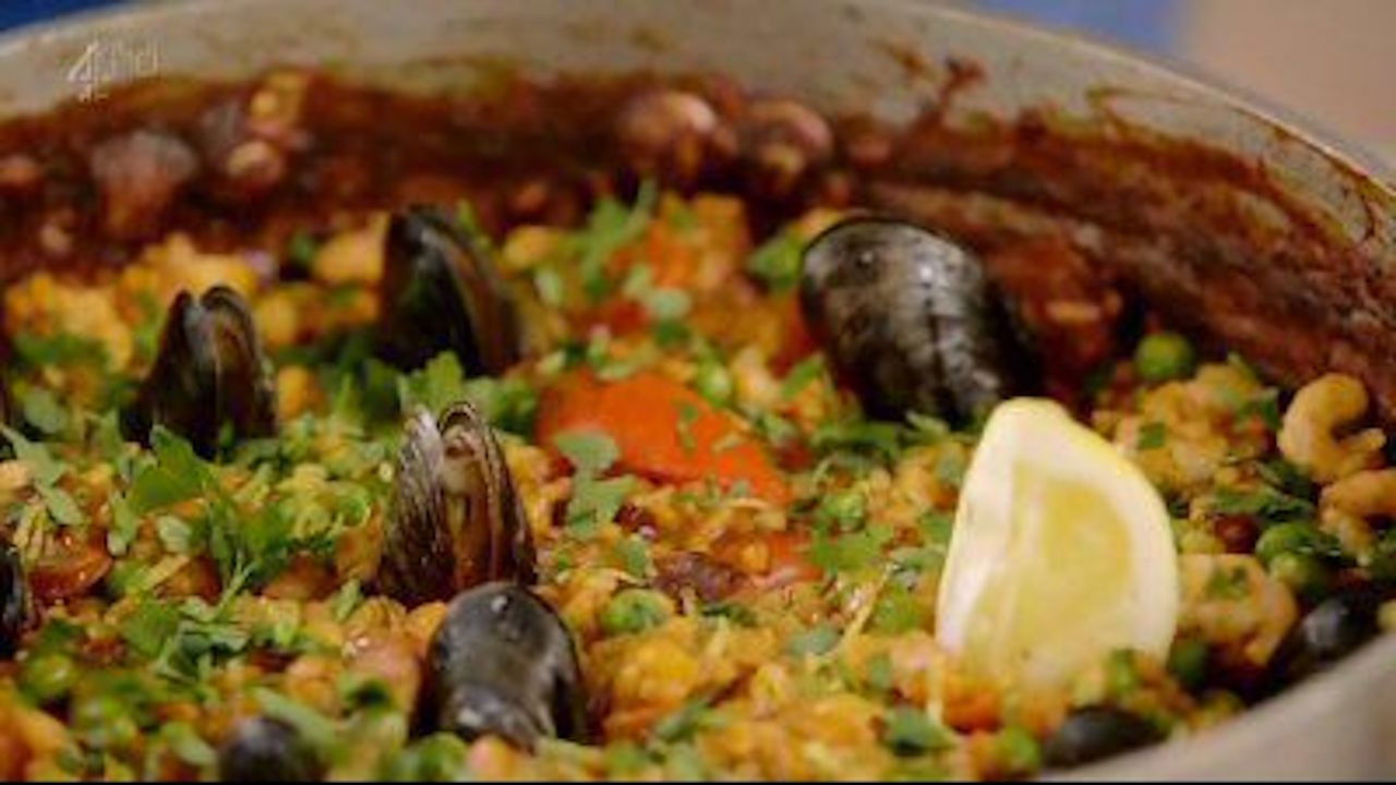Paella, Tacos And Meatballs