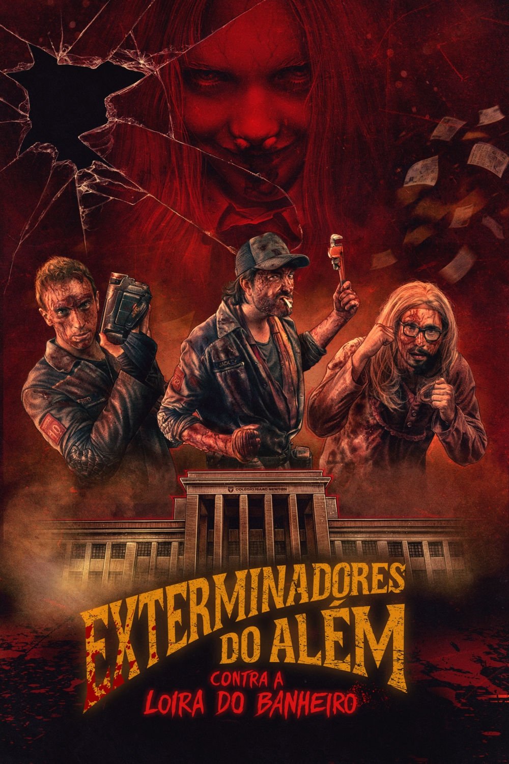 Poster de Exterminadores do Além Contra a Loira do Banheiro