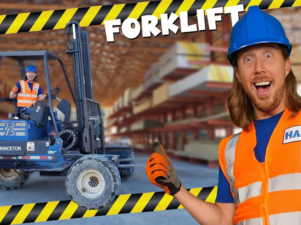 Forklift for Kids with Handyman Hal | Construction Equipment Fun Videos for Kids
