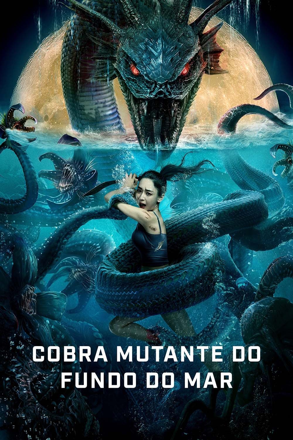 Poster de Cobra Mutante do Fundo do Mar