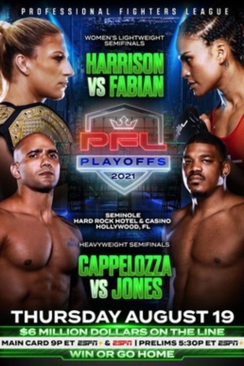 Poster de PFL 2021 #8: Playoffs - Harrison vs Fabian