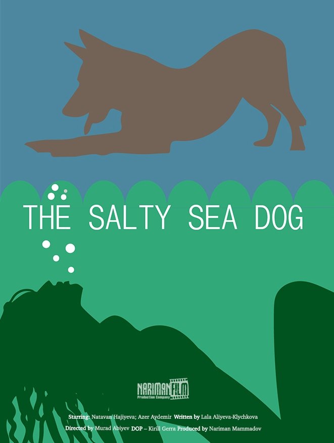 Poster de Dəniz suyu içən it