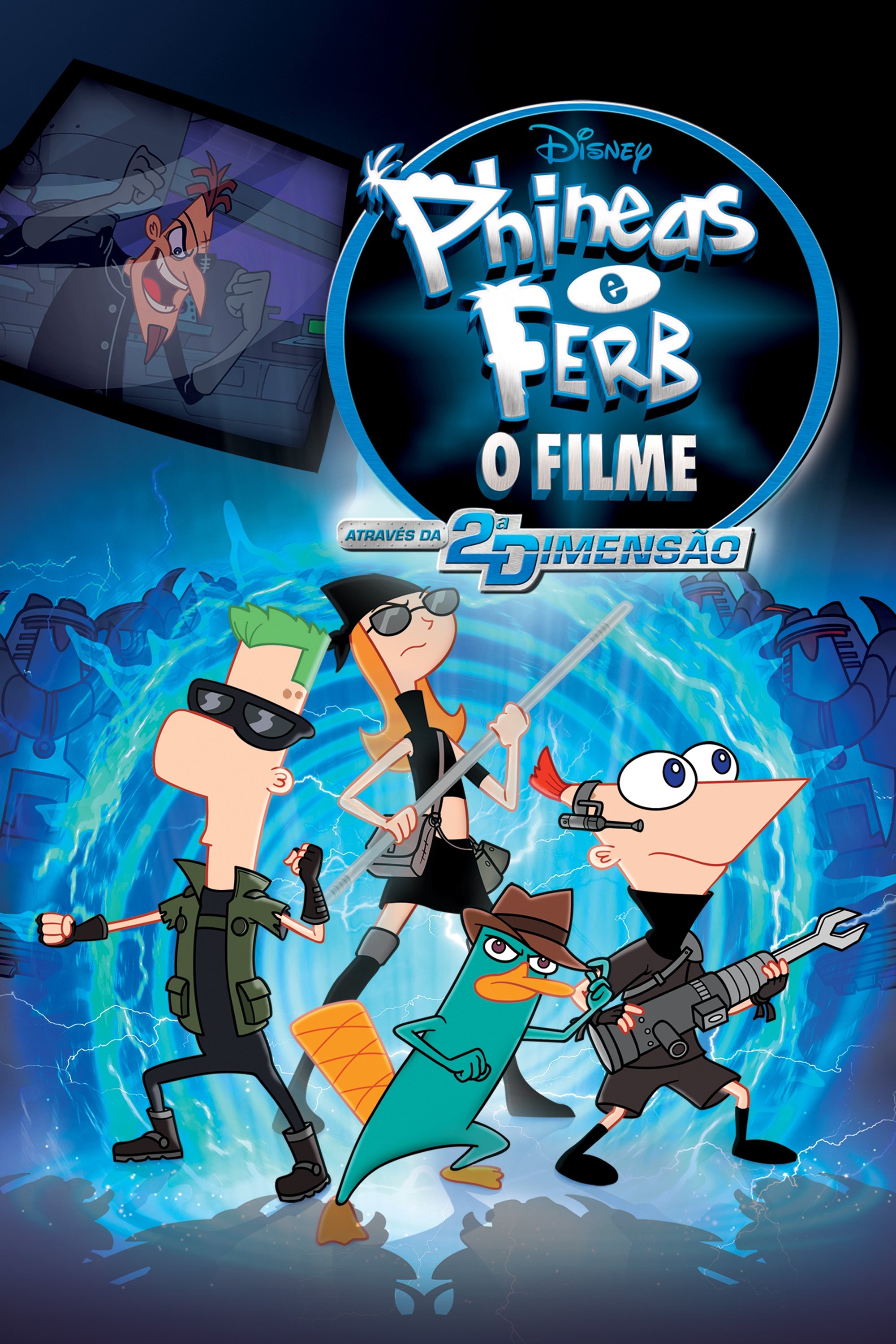 Poster de Phineas e Ferb: O Filme: Através da 2ª Dimensão