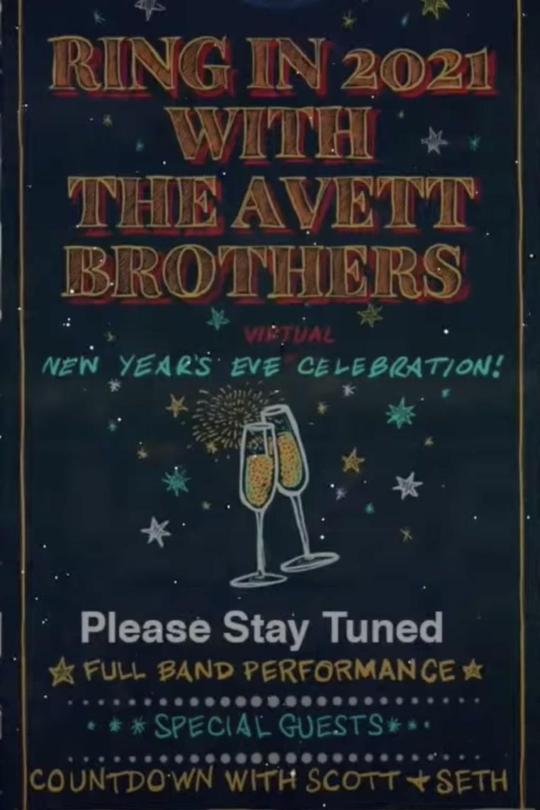 Poster de The Avett Brothers LIVE New Year's Eve Virtual Celebration