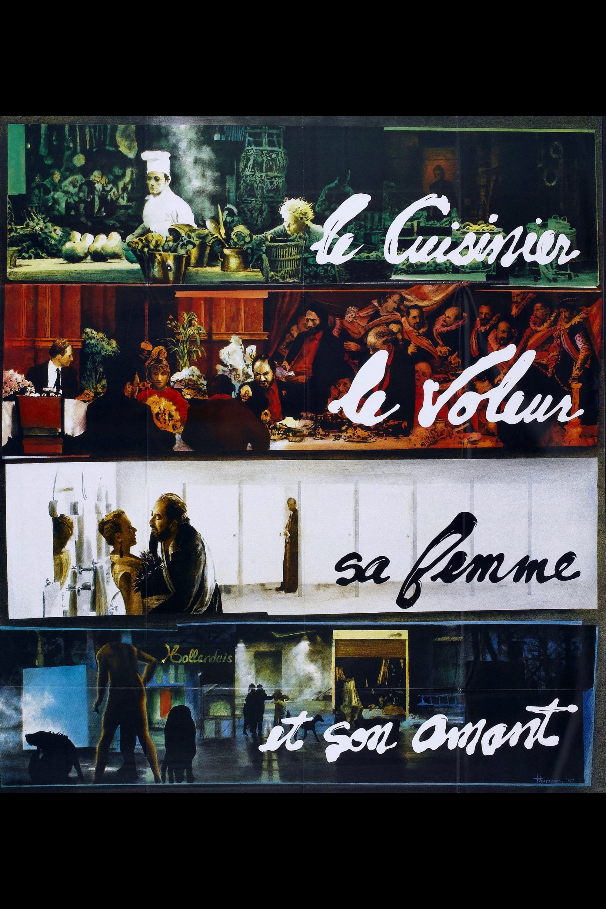 Affiche du film Le Cuisinier, le voleur, sa femme et son amant