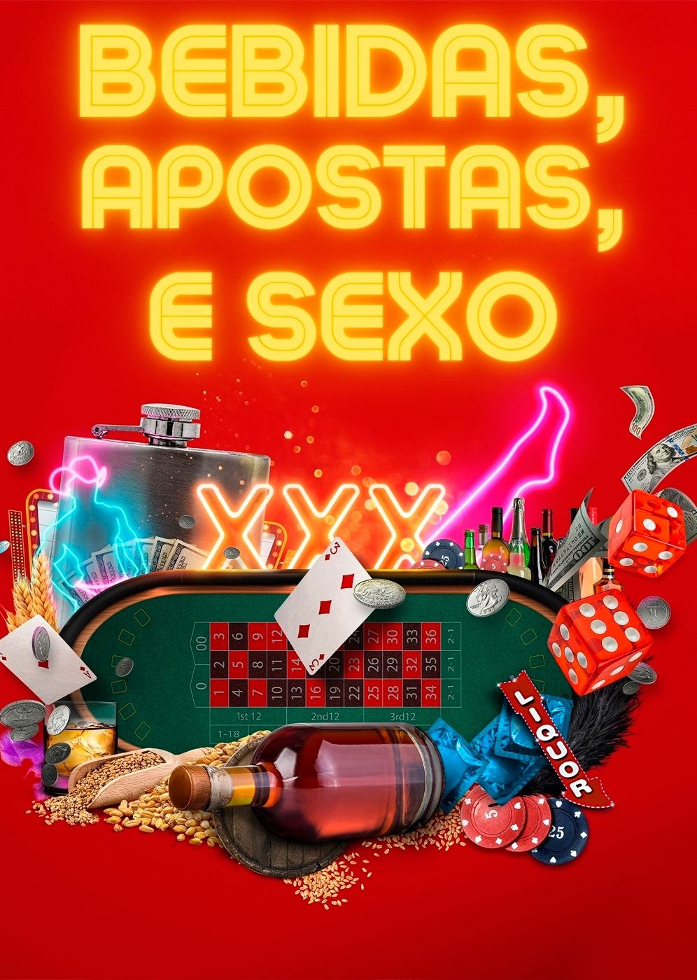 Poster de Bebidas, Apostas e Sexo