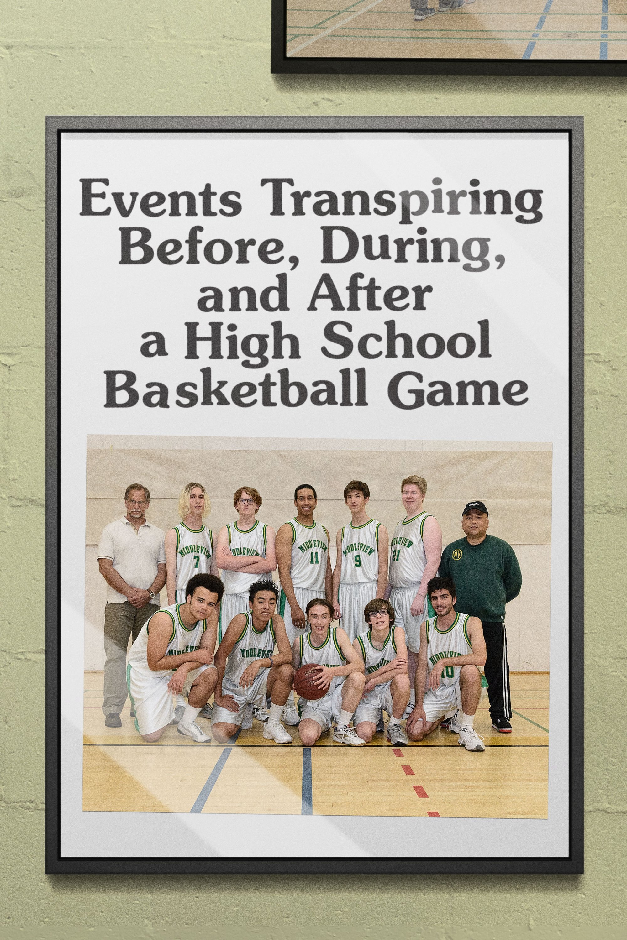 Poster de Events Transpiring Before, During, and After a High School Basketball Game