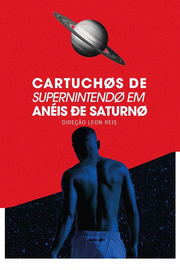 Poster de Cartuchos de Super Nintendo em Anéis de Saturno