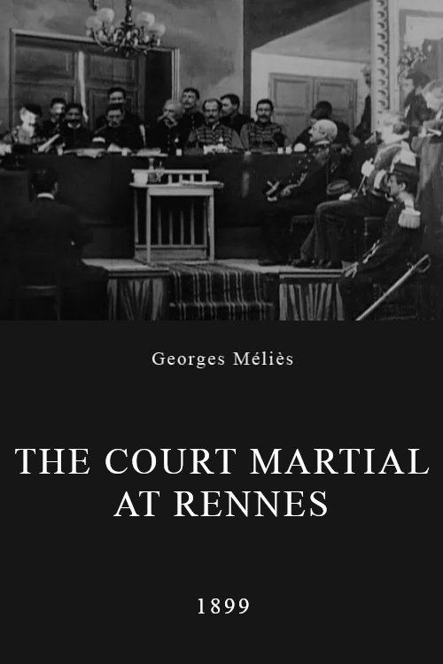 Poster de L'affaire Dreyfus, le Conseil de guerre en séance à Rennes