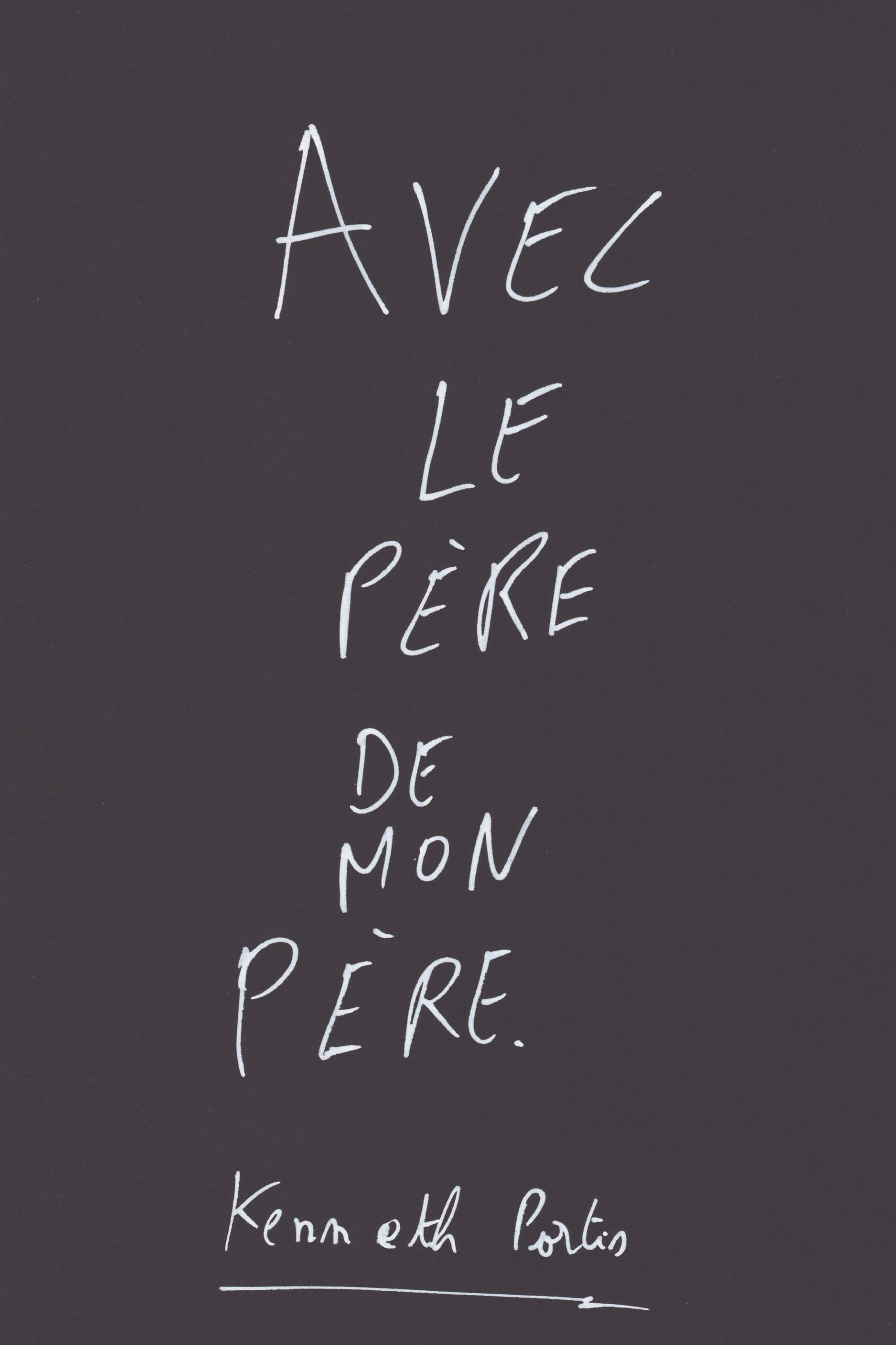 Avec le père de mon père