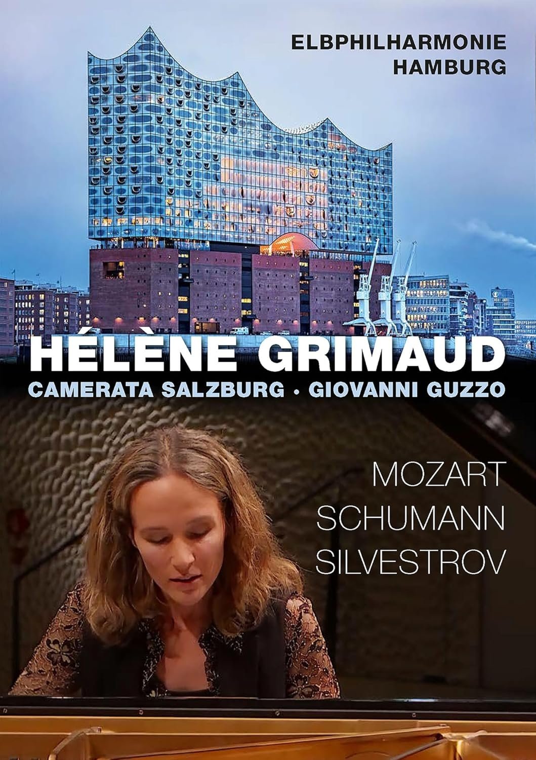Poster de Helene Grimaud at Elbphilharmonie Hamburg: Mozart, Schumann, Silvestrov