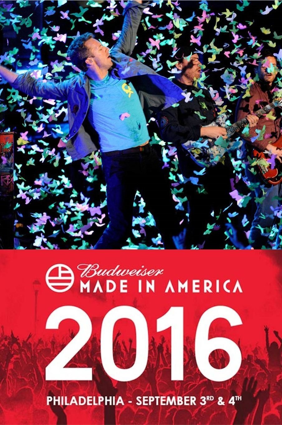 Poster de Coldplay - Budweiser Made in America Festival