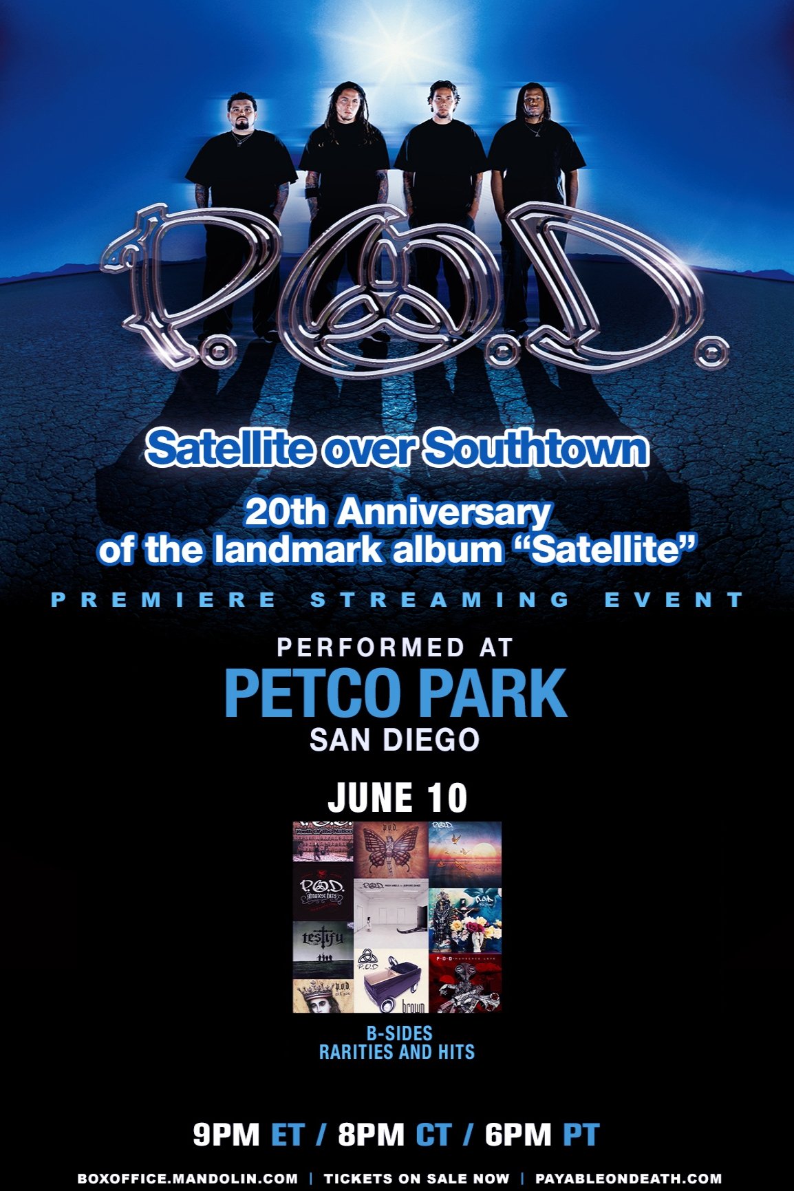 Poster de P.O.D. - Satellite Over Southtown: "B-Sides, Rarities & Hits"