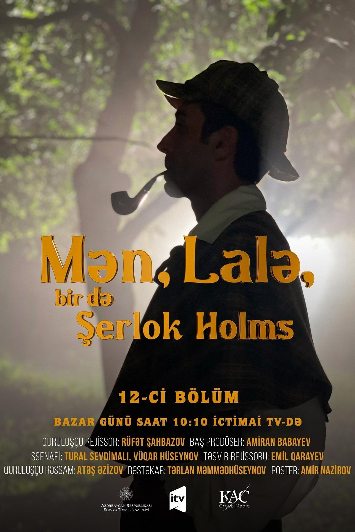 Poster de Mən, Lalə, bir də Şerlok Holms
