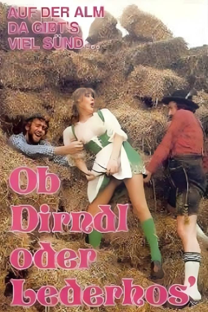 Poster de Ob Dirndl oder Lederhose - gejodelt wird ganz wild drauflos