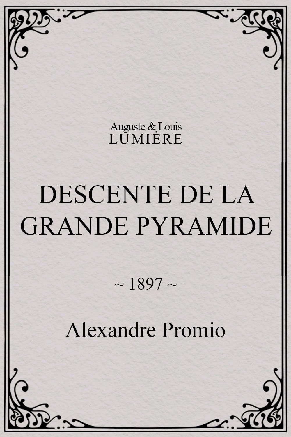 Poster de Descente de la Grande Pyramide