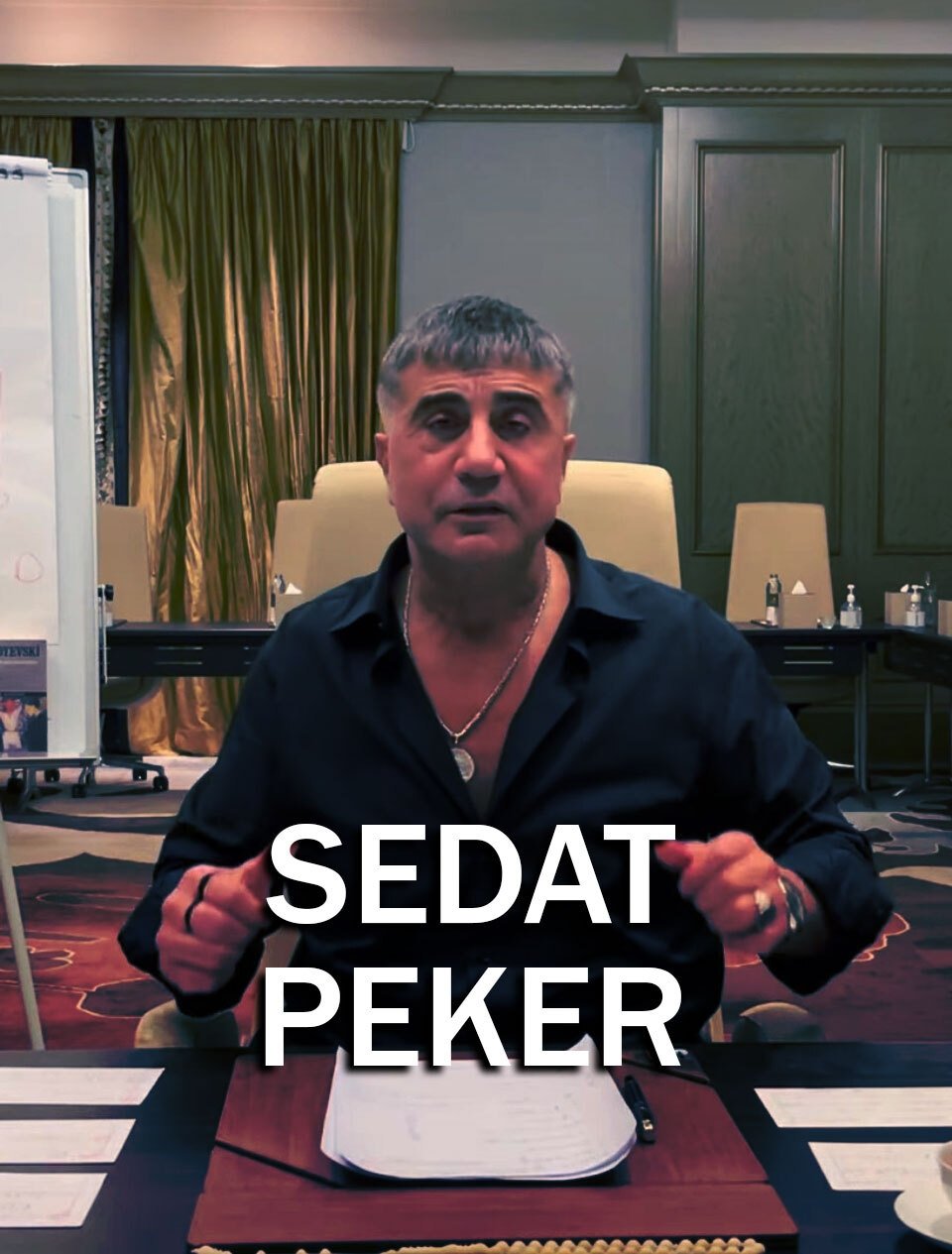 Poster de Sedat Peker vs AKP