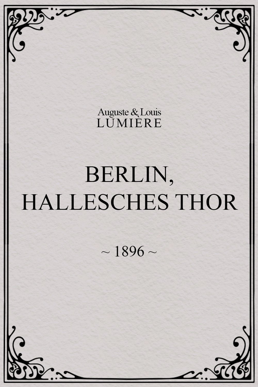 Poster de Berlin, Hallesches Thor