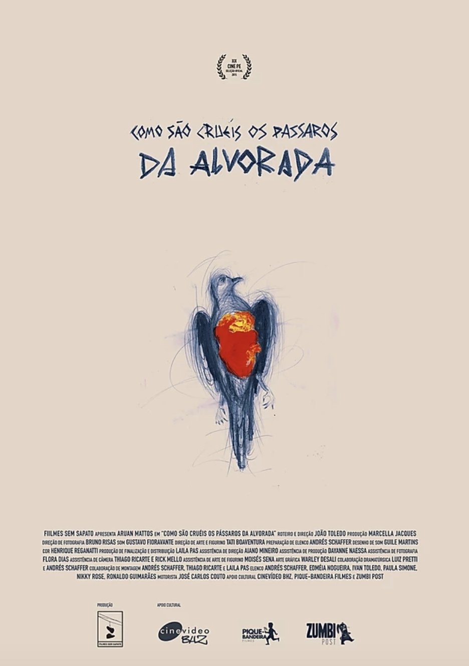 Poster de Como são cruéis os pássaros da alvorada