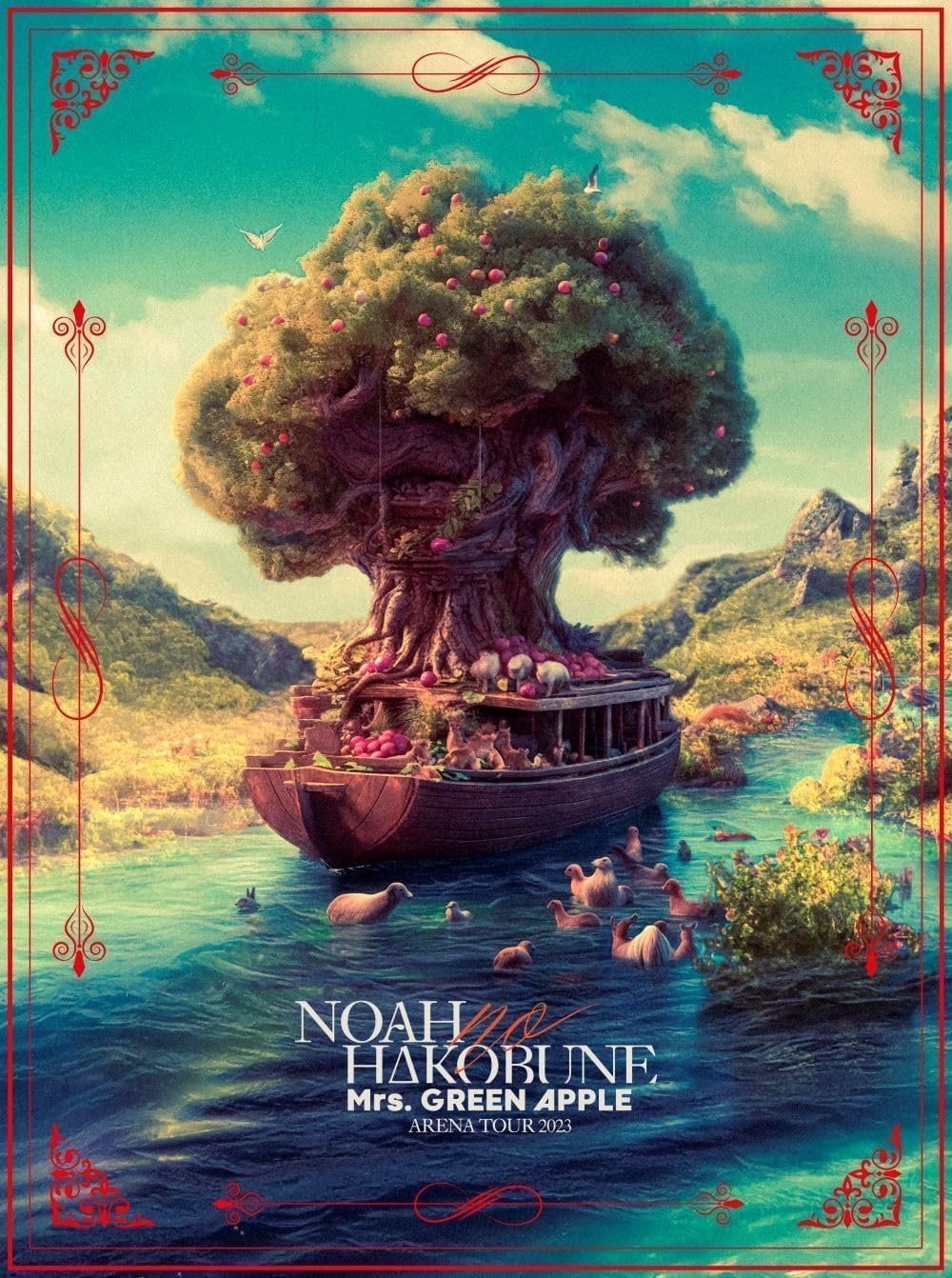 Poster de Mrs. GREEN APPLE ARENA TOUR 2023 “NOAH no HAKOBUNE”