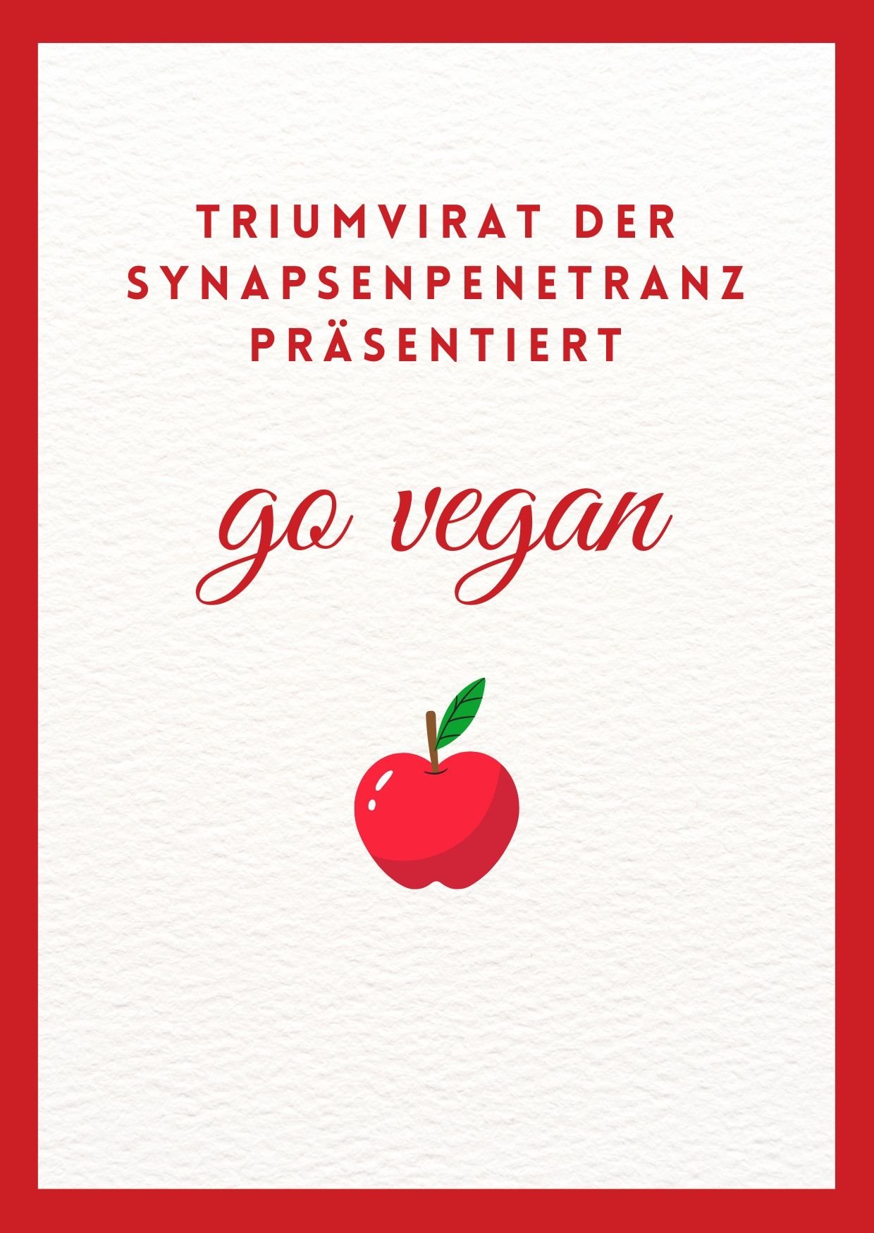 Poster de go vegan