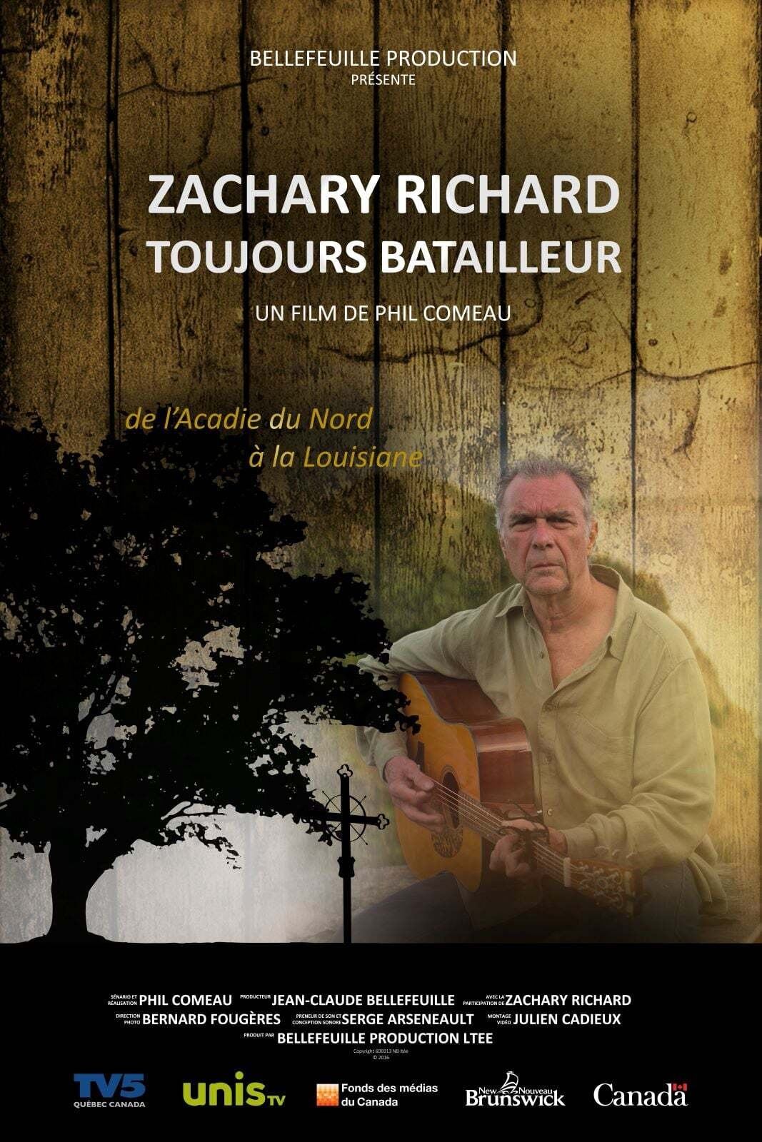 Poster de Zachary Richard, toujours batailleur