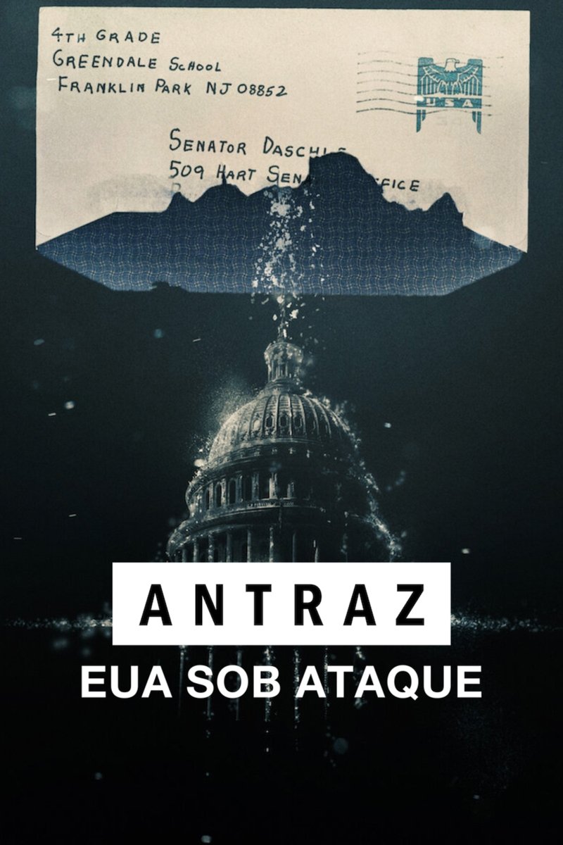 Poster de Antraz: EUA Sob Ataque