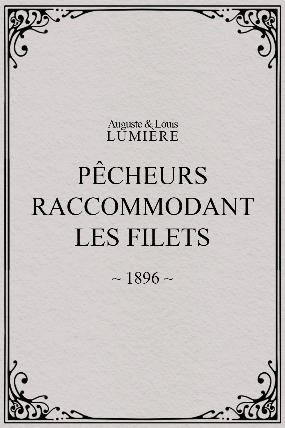 Pêcheurs raccommodant les filets