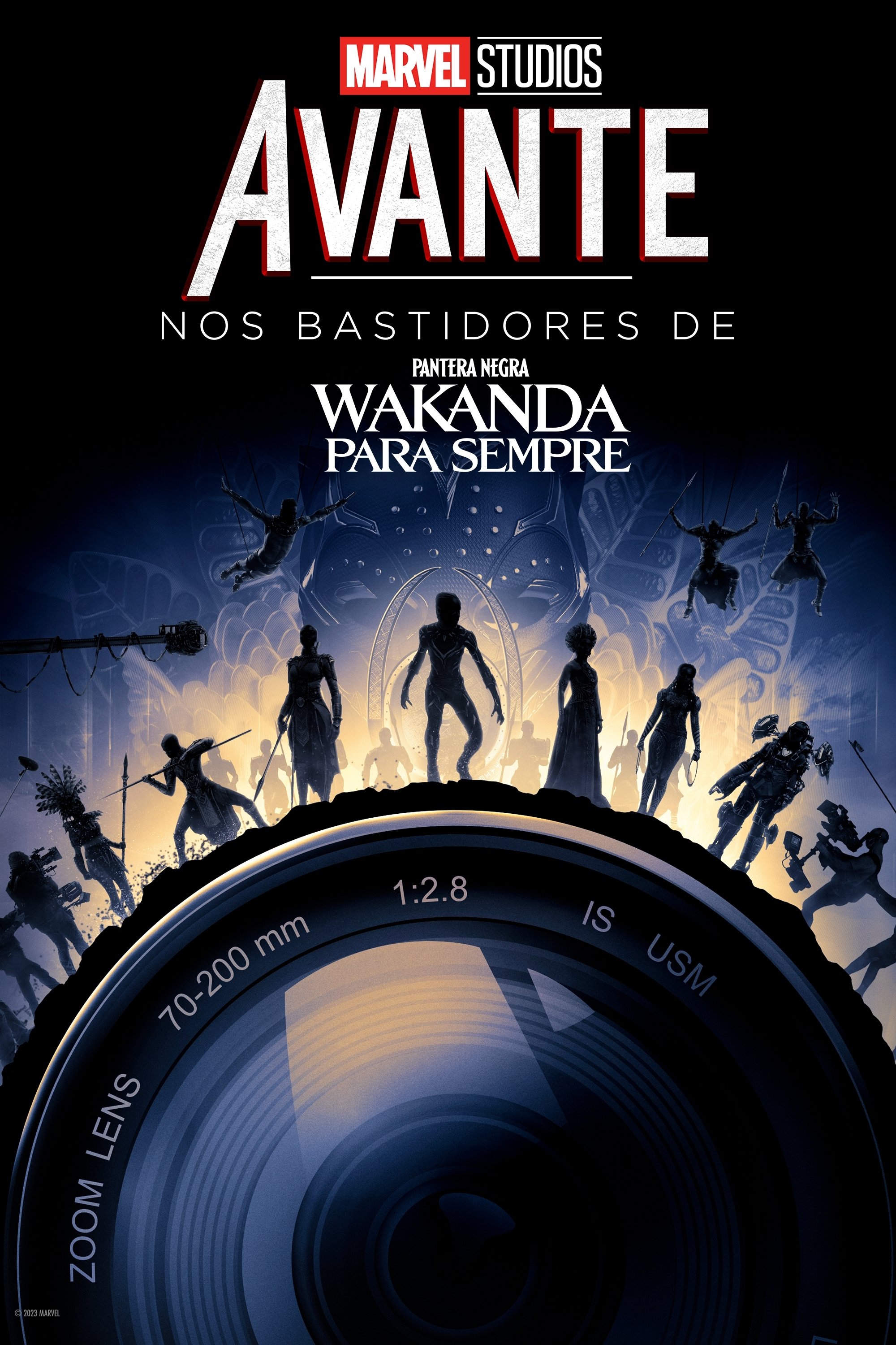 Poster de Nos Bastidores de Pantera Negra: Wakanda para Sempre