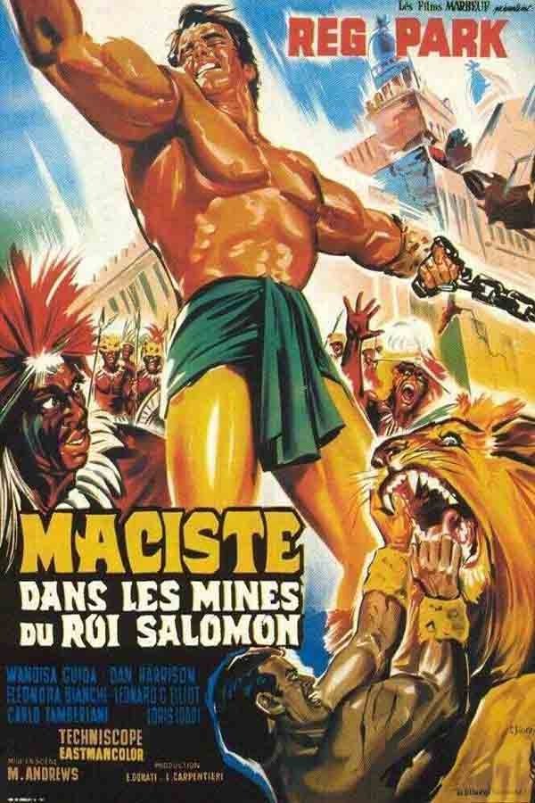 Affiche du film Maciste dans les mines du roi Salomon