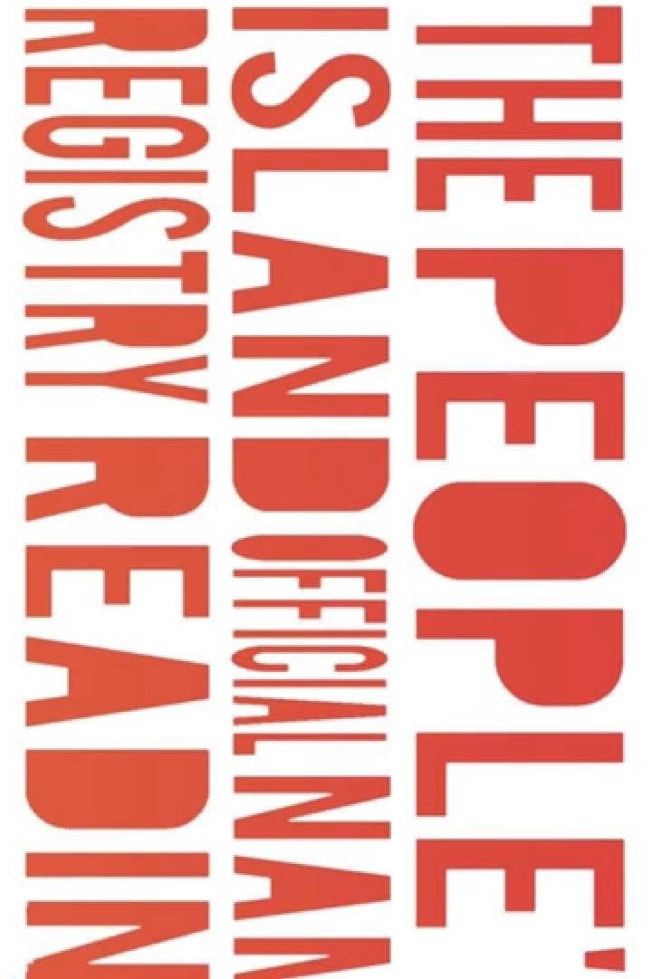 Poster de The People's Island Official Name Registry Reading