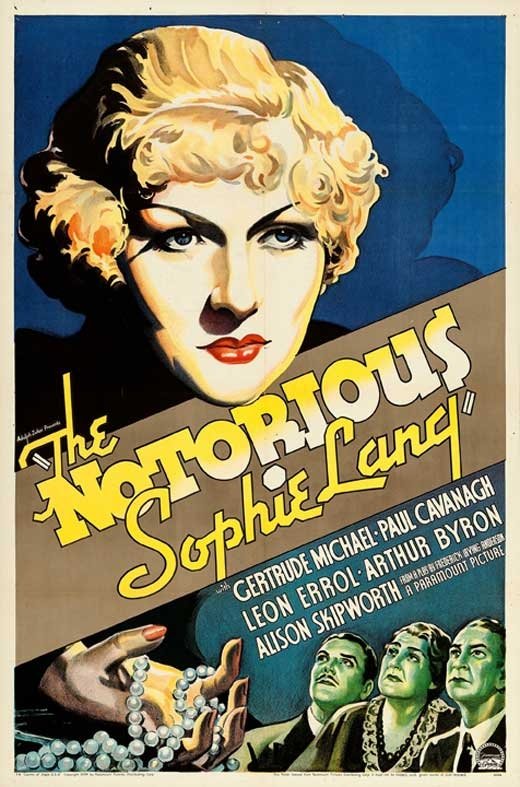 The Notorious Sophie Lang Poster