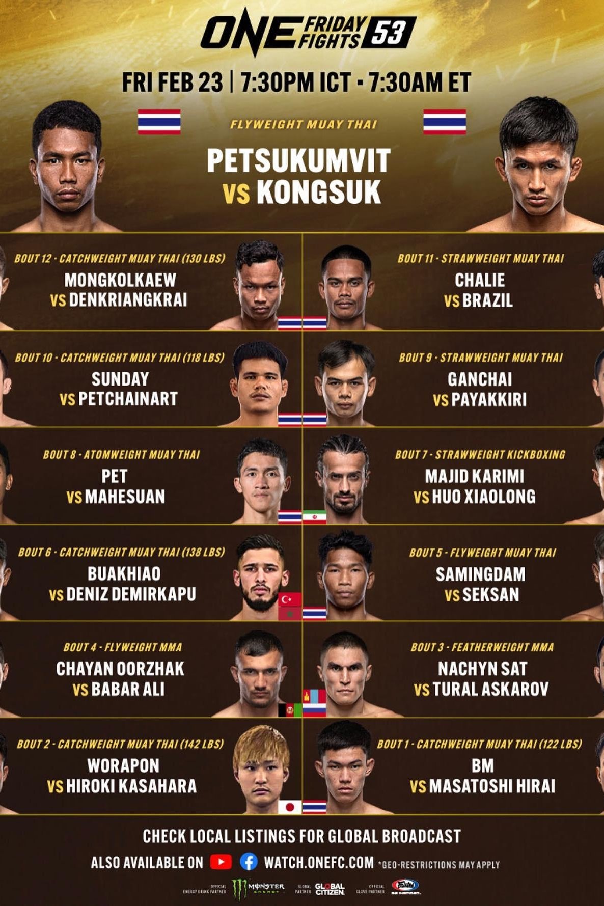Poster de ONE Friday Fights 53: Phetsukumvit vs. Kongsuk