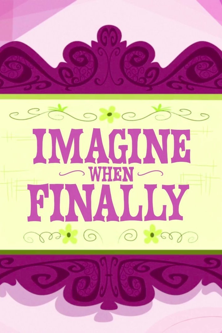 Poster de IMAGINE WHEN FINALLY