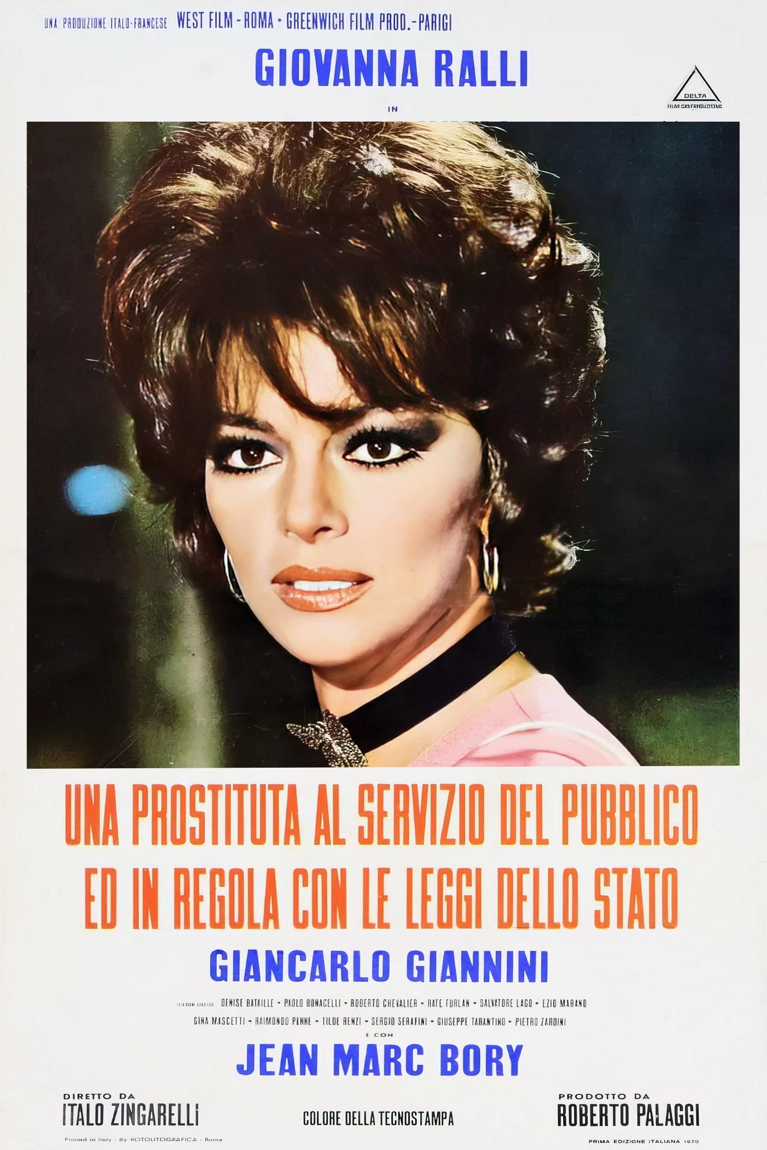 Poster de Una prostituta al servizio del pubblico e in regola con le leggi dello stato