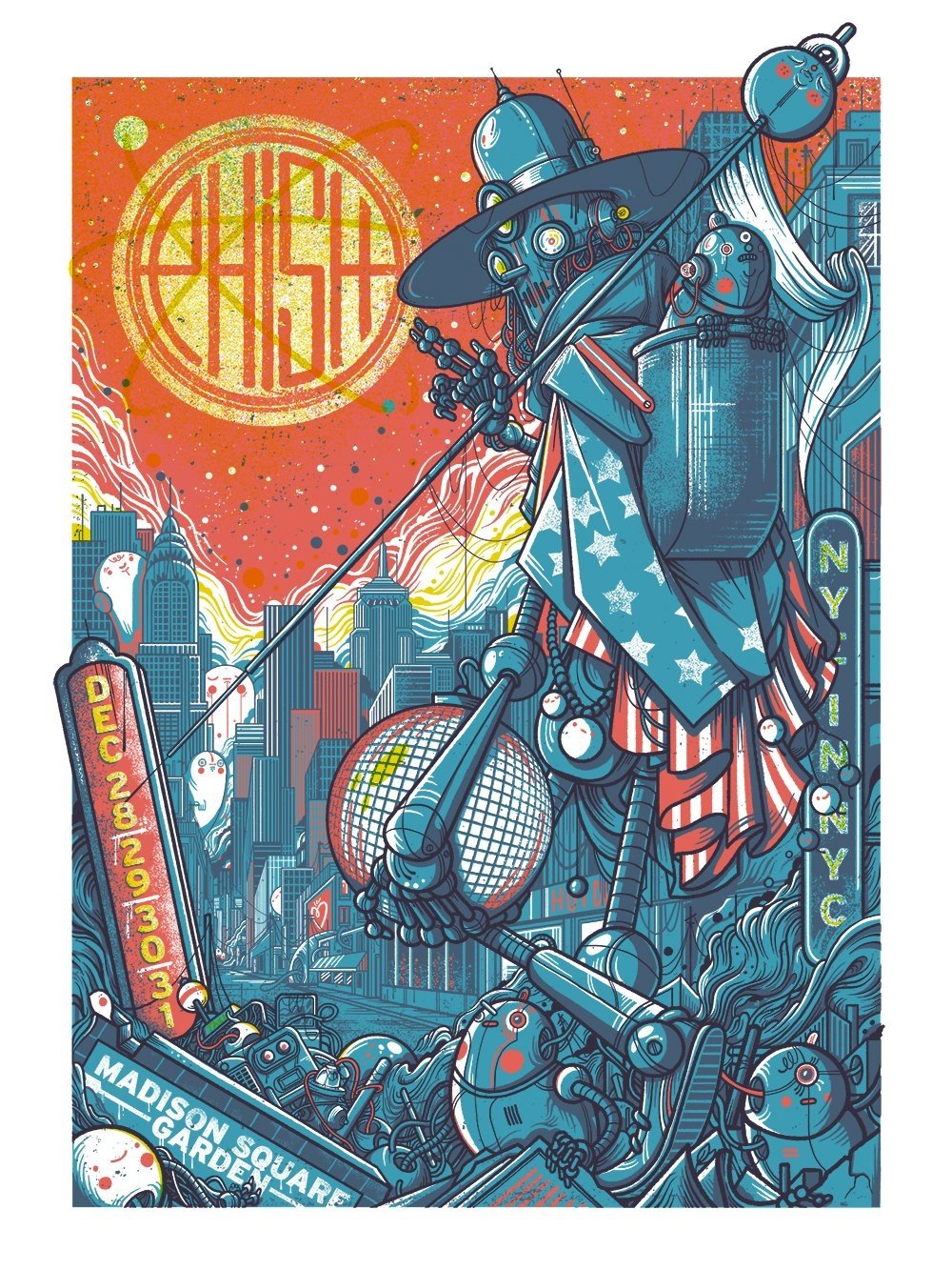 Poster de Phish 2016-12-31 Madison Square Garden, New York, NY