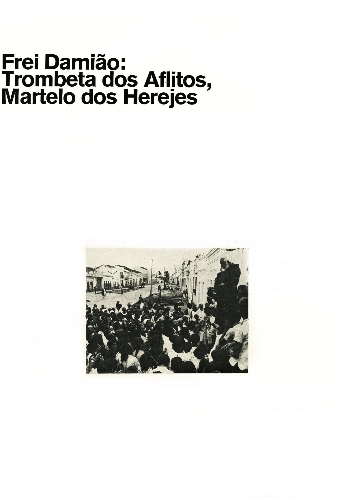 Poster de Frei Damião: Trombeta dos Aflitos, Martelo dos Herejes