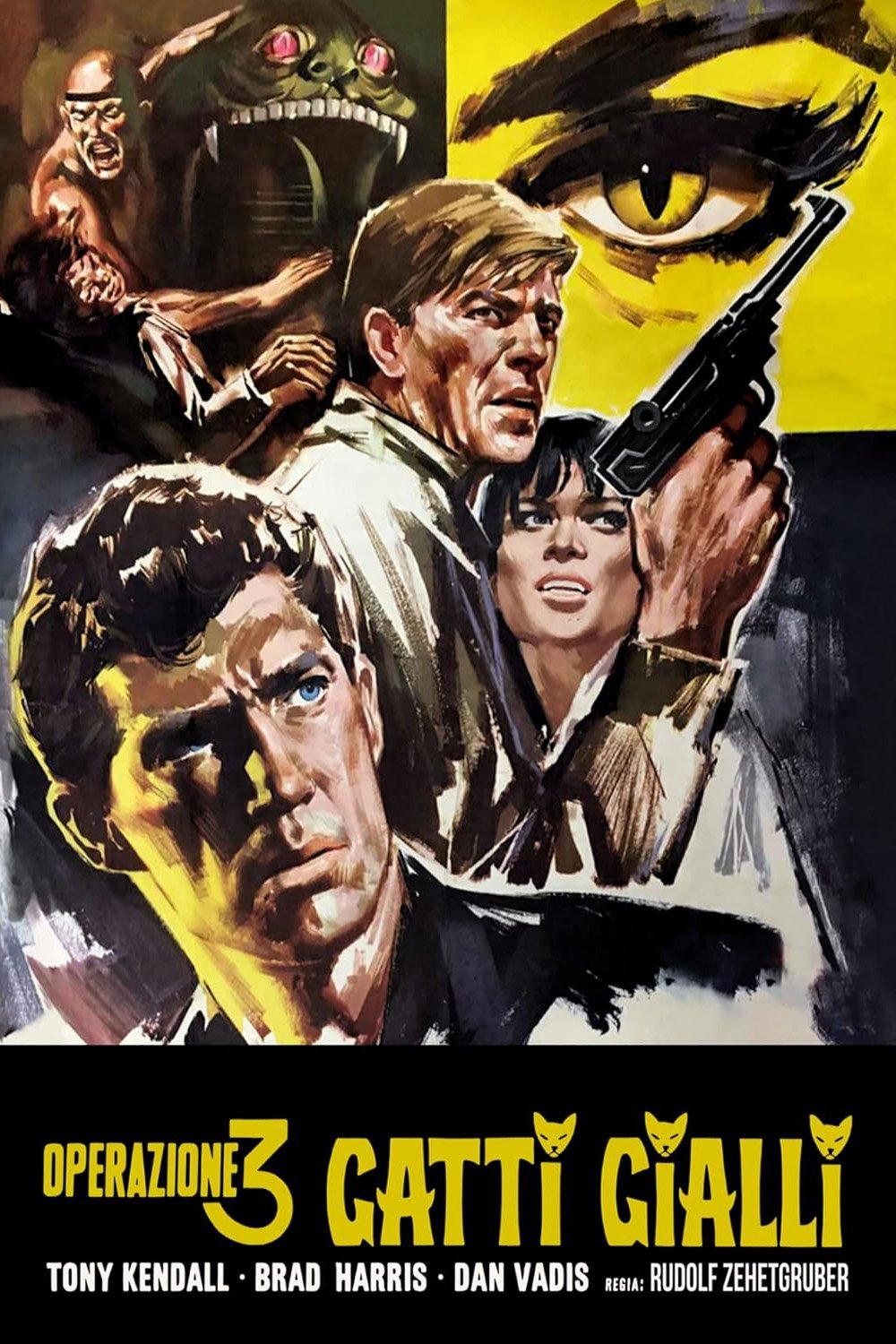 Poster de Kommissar X - Drei gelbe Katzen