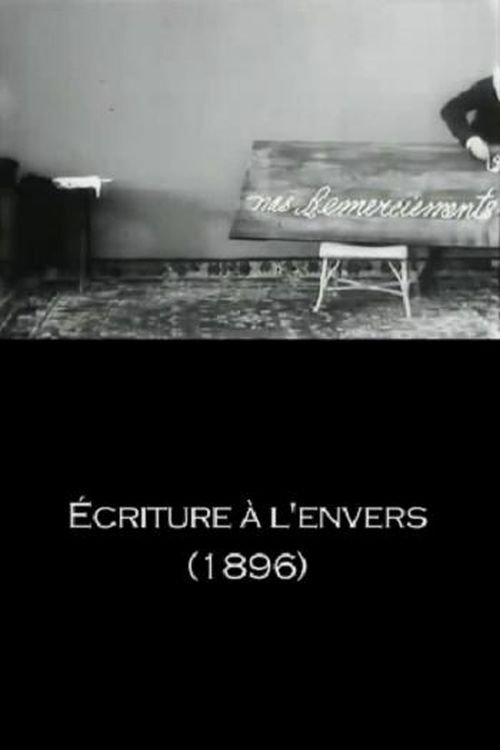 Poster de Écriture à l'envers