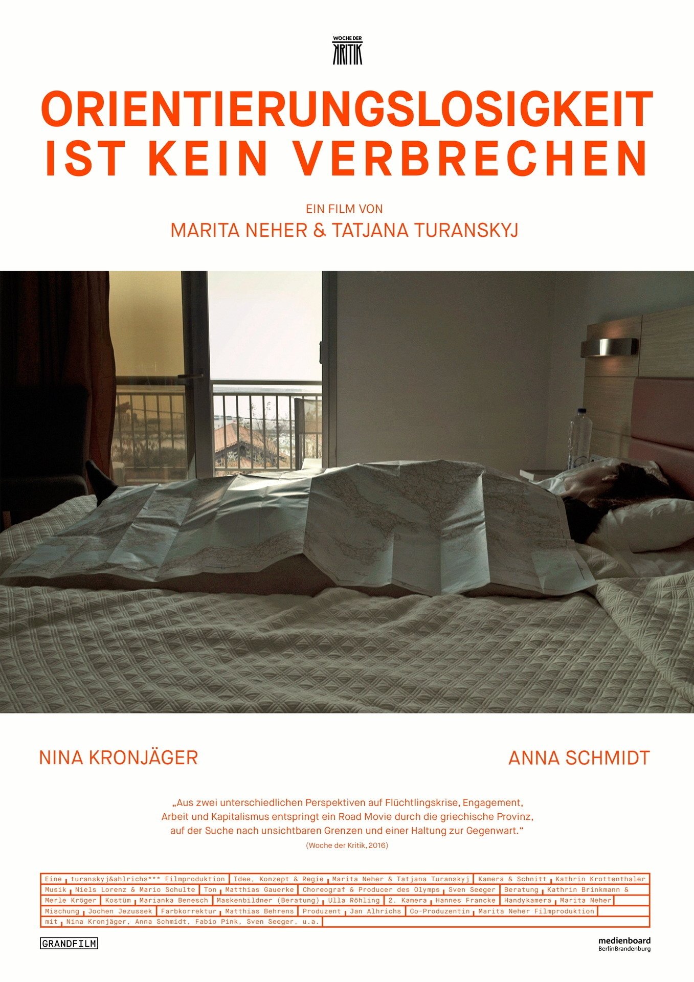 Affiche du film Orientierungslosigkeit ist kein Verbrechen